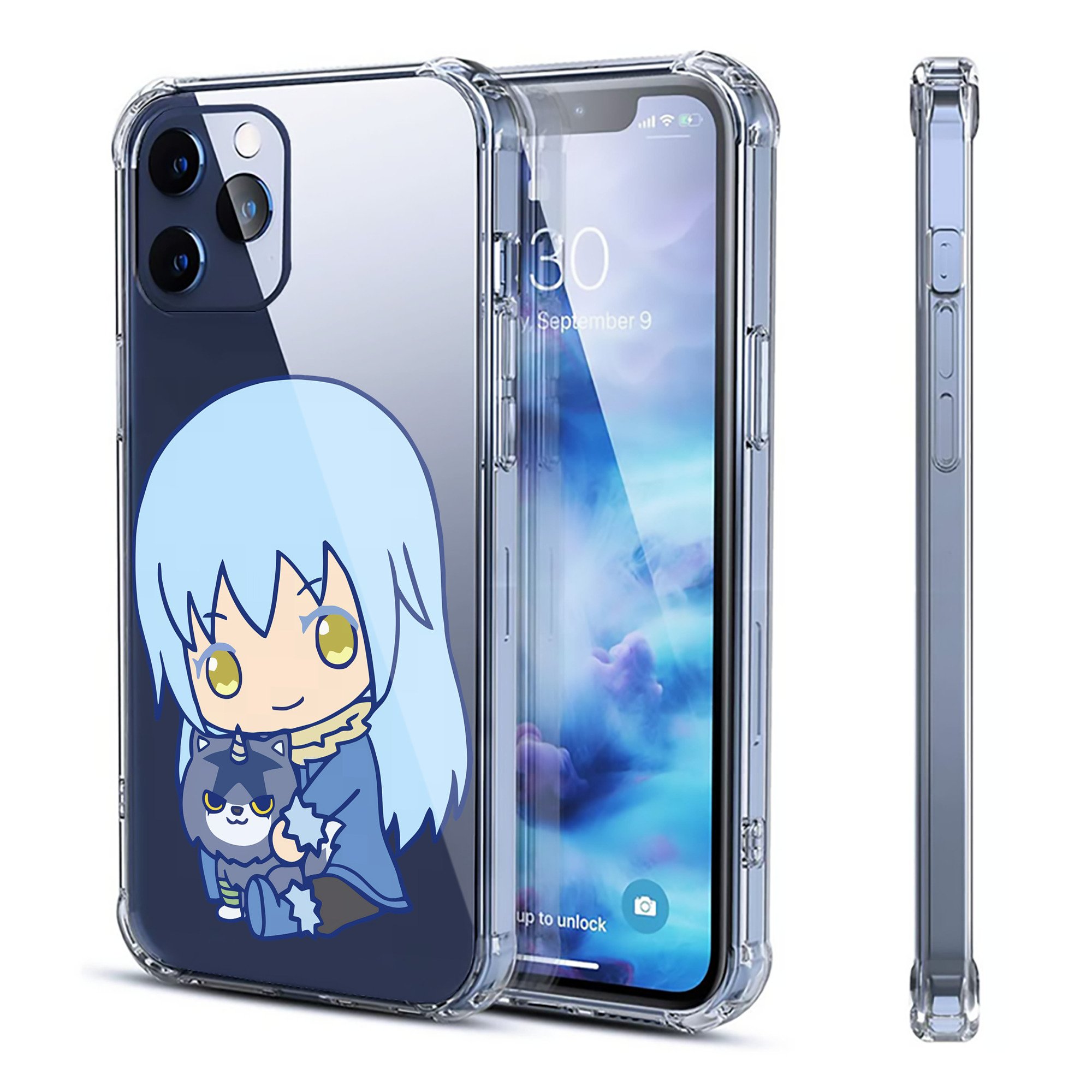 （画像用） 転スラ Regarding Reincarnated to Slime 【iPhone 12シリーズ対応】透明スマホケース（クリアソフトケース）